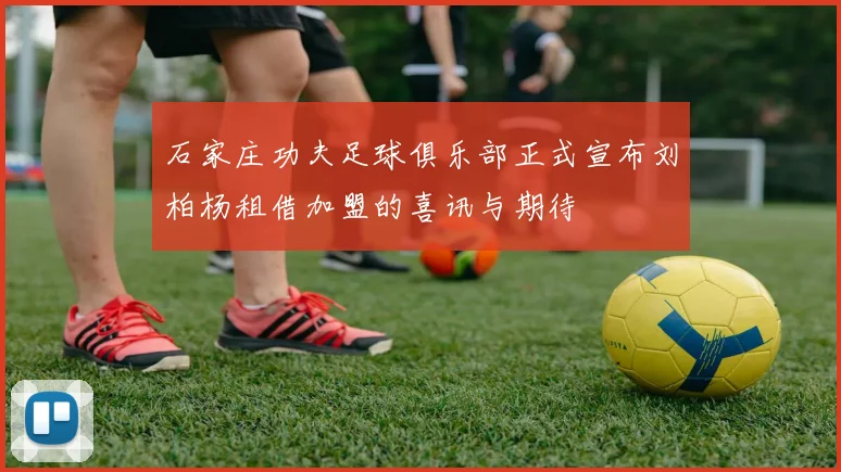 石家庄功夫足球俱乐部正式宣布刘柏杨租借加盟的喜讯与期待